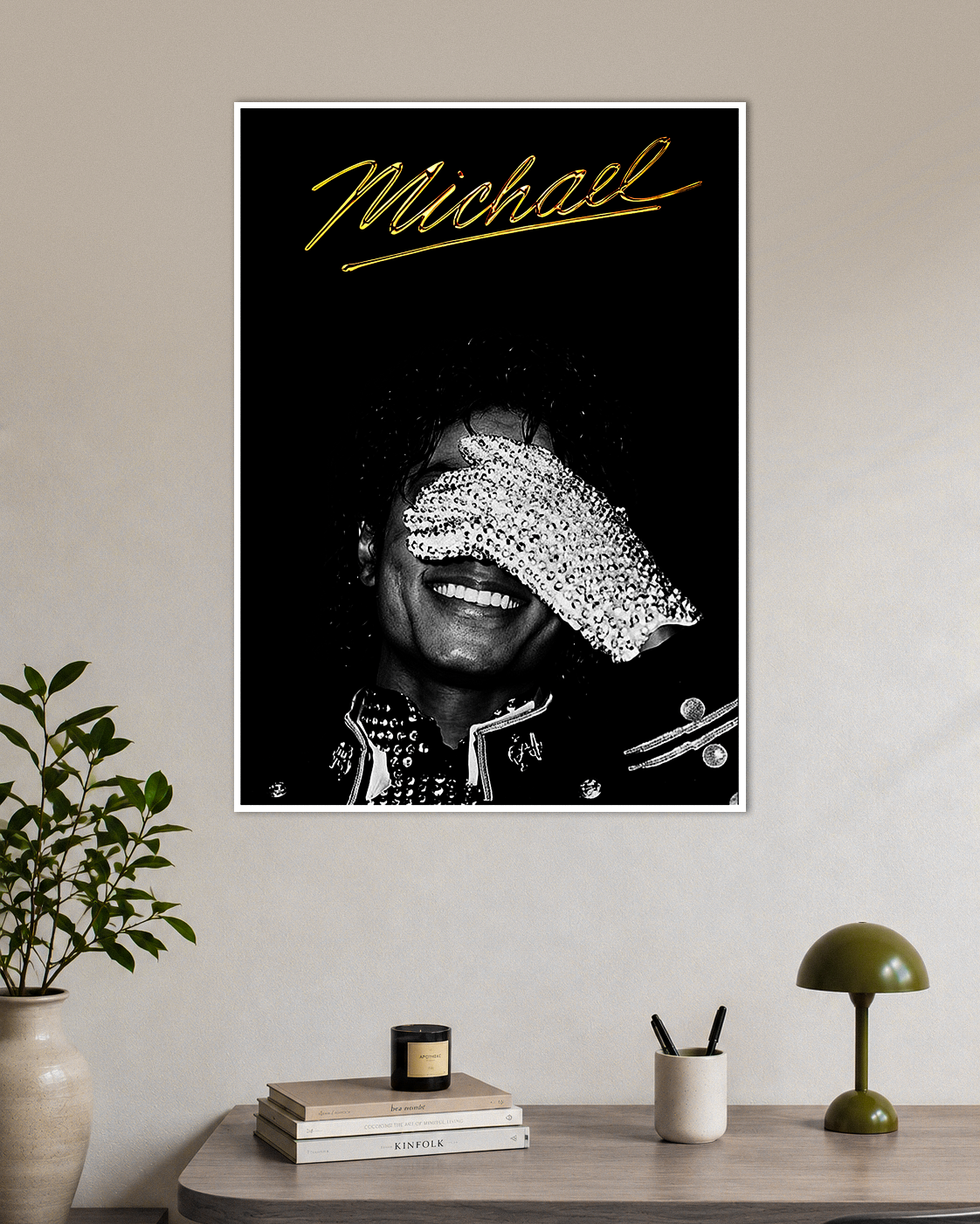 Michael Signature Portrait Poster | Premium Matte Wall Art