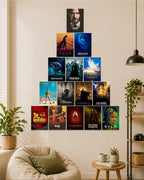 conic Movies & TV Shows Wall Art | 15 A4 Premium Poster Set