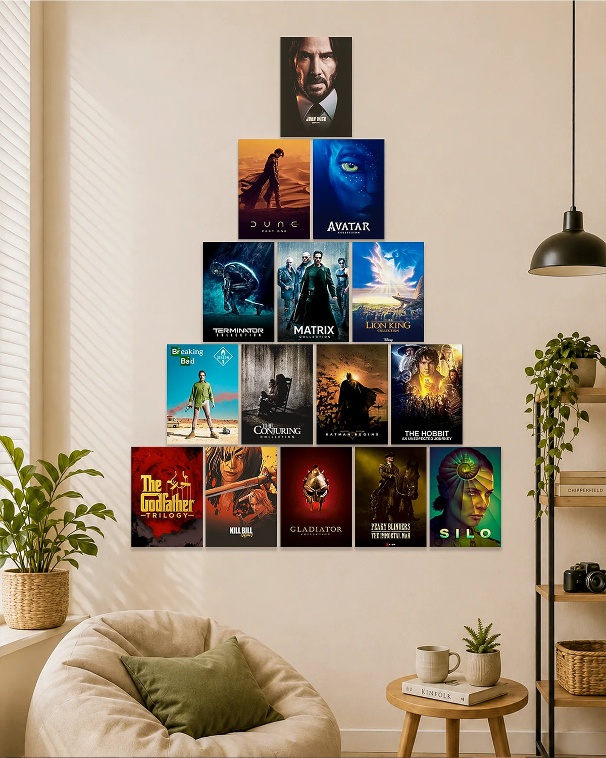 conic Movies & TV Shows Wall Art | 15 A4 Premium Poster Set