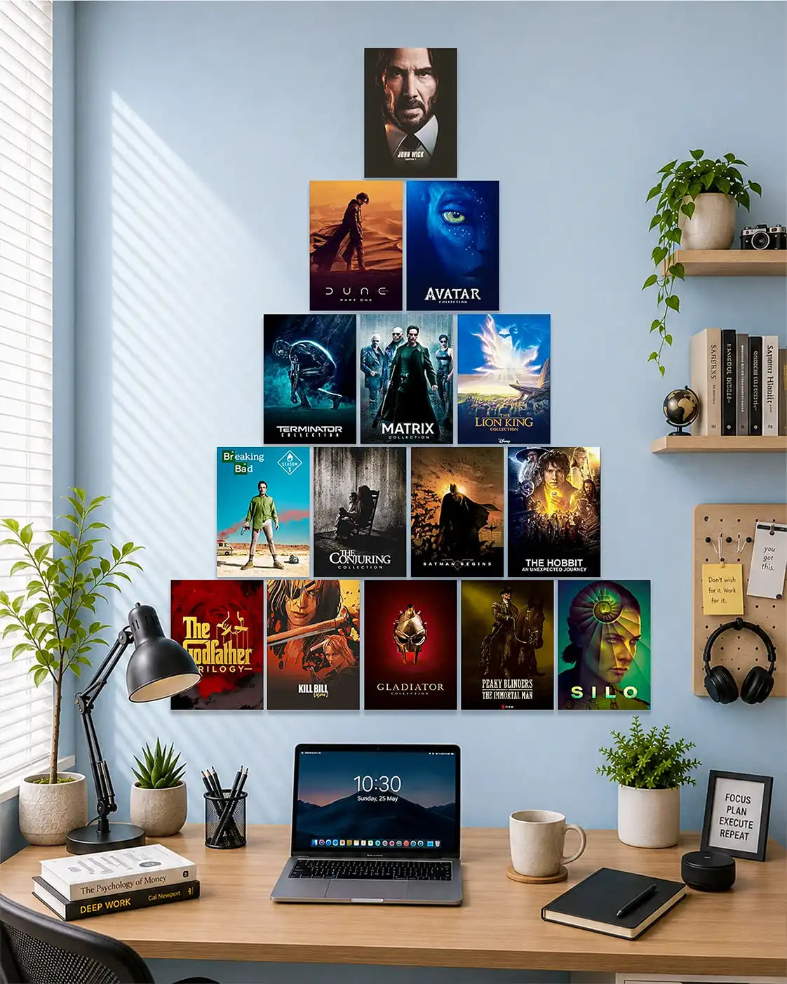 conic Movies & TV Shows Wall Art | 15 A4 Premium Poster Set