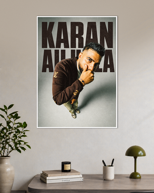Karan Aujla Urban Portrait Poster for Home and Office Wall Decor