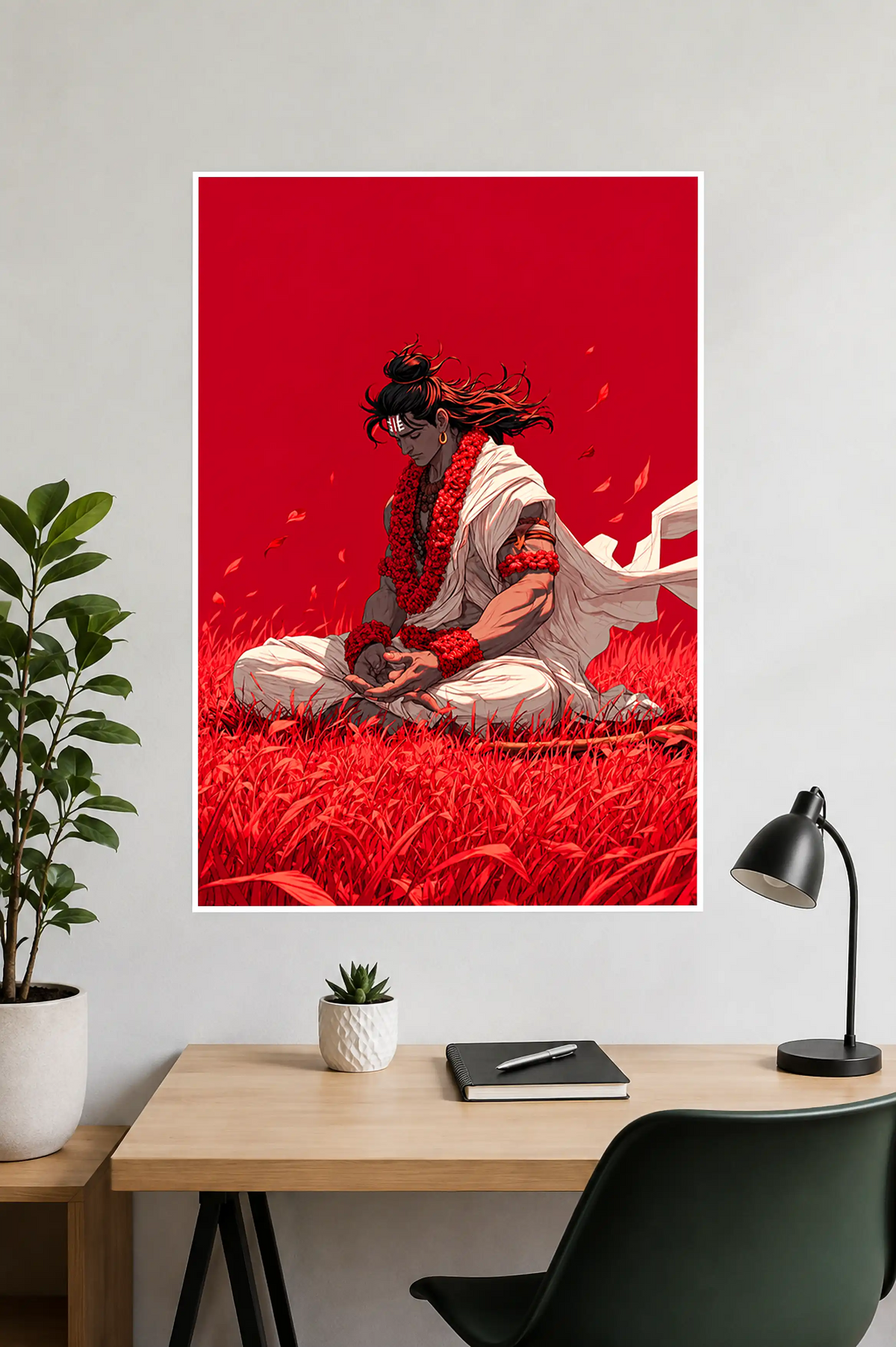 Meditating Lord Ram | Wall Art Poster