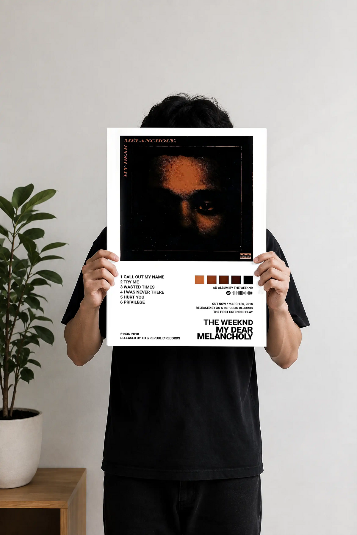 The Weeknd My Dear Melancholy Poster | Minimal Wall Art