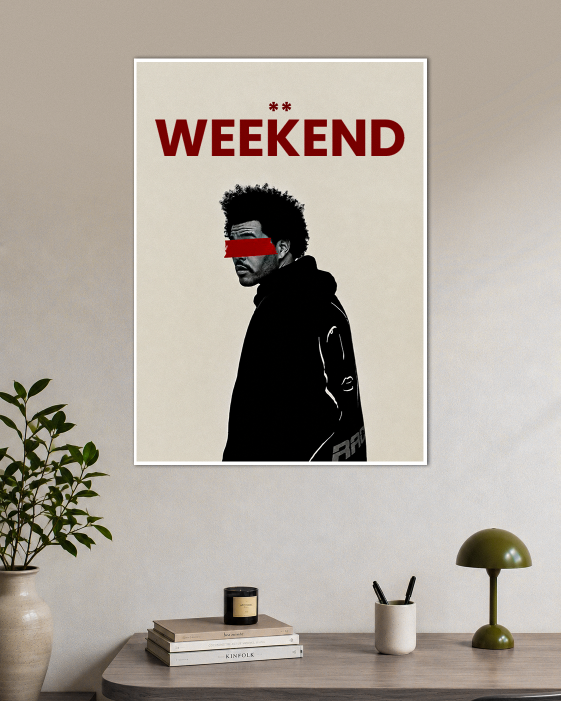 Weekend Redline Minimalist Poster