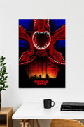 Stranger Things Demogorgon poster inspired by the hit Netflix series