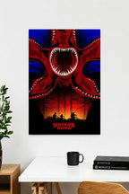Stranger Things Demogorgon poster inspired by the hit Netflix series