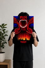 Premium Stranger Things wall art featuring the iconic Demogorgon