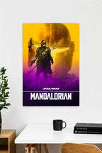 The Mandalorian Star Wars inspired premium wall poster